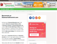 Tablet Screenshot of dizionariosinonimi.com